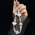 Heidi Beads Love Mobile Phone Chain(Pink)