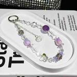 Tulip Butterfly Mobile Phone Chain(Purple)
