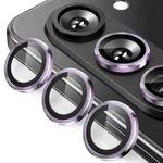 For Samsung Galaxy Z Fold7 ENKAY Hat-Prince 9H Rear Camera Lens Aluminium Alloy Tempered Glass Film(Purple)