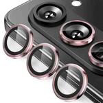 For Samsung Galaxy Z Fold7 ENKAY Hat-Prince 9H Rear Camera Lens Aluminium Alloy Tempered Glass Film(Pink)