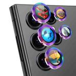 For Samsung Galaxy S25 Ultra 5G ENKAY Hat-Prince AR 9H Rear Lens Aluminium Alloy Tempered Glass Film(Colorful)