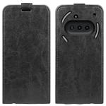 For Nothing Phone 3a R64 Texture Single Vertical Flip Leather Phone Case(Black)