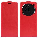 For Nothing Phone 3a Pro R64 Texture Single Vertical Flip Leather Phone Case(Red)