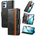 For OPPO Reno13 CaseNeo Splicing Dual Magnetic Buckle Leather Phone Case(Black)