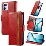 For OPPO Reno13 Pro CaseNeo Splicing Dual Magnetic Buckle Leather Phone Case(Red)