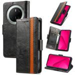 For Huawei Mate 70 CaseNeo Splicing Dual Magnetic Buckle Leather Phone Case(Black)
