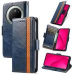 For Huawei Mate 70 CaseNeo Splicing Dual Magnetic Buckle Leather Phone Case(Blue)