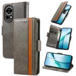 For Huawei nova 13 CaseNeo Splicing Dual Magnetic Buckle Leather Phone Case(Gray)