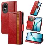 For Huawei nova 13 CaseNeo Splicing Dual Magnetic Buckle Leather Phone Case(Red)