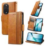 For Huawei nova 13 Pro CaseNeo Splicing Dual Magnetic Buckle Leather Phone Case(Khaki)