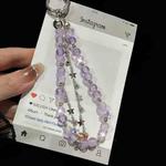Simple Tassel Pearl Phone String(Lilac)