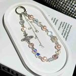 Asteroid Pearl Mobile Phone Chain(Orange)