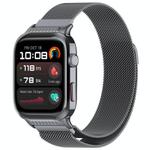 For Huawei Watch D2 Vertical Metal Connector Milanese Magnetic Loop Watch Band(Gray)