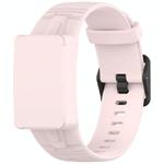 For WHOOP 4.0 Watch Case Integrated Silicone Watch Band(Light Pink)