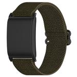 For WHOOP 4.0 Slide Buckle Nylon Elastic Braided Watch Band(Army Green)