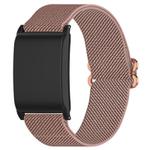 For WHOOP 4.0 Slide Buckle Nylon Elastic Braided Watch Band(Rose Pink)