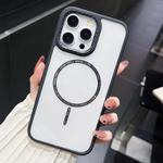 For iPhone 13 Pro Max Chocolate Transparent MagSafe Shockproof Phone Case(Black)