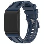 For WHOOP 4.0 Composite Type Nylon Braided Silicone Watch Band(Blue)