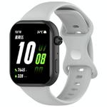 For Honor ROSSINI 2i Solid Color Butterfly Buckle Silicone Watch Band(Light Gray)