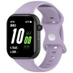 For Honor ROSSINI 2i Solid Color Butterfly Buckle Silicone Watch Band(Light Purple)