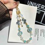 Heidi Beads Star Pendant Mobile Phone Chain(Blue)