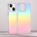 For iPhone 14 Frosted Color-plated Gradient Phone Case(Color Plating)