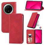 For Huawei Mate 70 Pro Retro Skin Feel Magnetic Flip Leather Phone Case(Red)