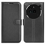 For Nothing Phone 3a Pro Litchi Texture Horizontal Flip Leather Phone Case with Holder(Black)