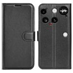 For Nothing Phone 3 5G Litchi Texture Horizontal Flip Leather Phone Case with Holder(Black)