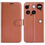 For Nothing Phone 3 5G Litchi Texture Horizontal Flip Leather Phone Case with Holder(Brown)