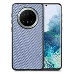 For Huawei Mate 70 Pro+ Carbon Fiber Texture Leather Back Cover Phone Case(Blue)