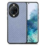 For Huawei nova 14 Carbon Fiber Texture Leather Back Cover Phone Case(Blue)