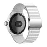 For Google Pixel Watch 1 / 2 / 3 41mm Magnetic Buckle Reflective Nylon Watch Band(White)