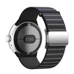 For Google Pixel Watch 1 / 2 / 3 41mm Magnetic Buckle Nylon Watch Band(Black)