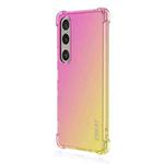 For Sony Xperia 1 VII ENKAY Hat-Prince Gradient Airbag TPU Phone Case(Pink Gold)