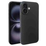 For iPhone 16 Plus RCS Single-sided Frosted TPU Phone Case(Black)