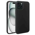 For iPhone 15 RCS Single-sided Frosted TPU Phone Case(Black)
