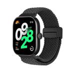 For Redmi Watch 5 / Xiaomi Smart Band 9 Pro Magnetic Buckle Loop Braided Watch Band(Black)