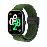For Redmi Watch 5 / Xiaomi Smart Band 9 Pro Magnetic Buckle Loop Braided Watch Band(Green)