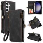 For Samsung Galaxy S23 FE 5G Fantasy Multifunctional Zipper Wallet Leather Phone Case(Black)