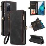 For Samsung Galaxy S20 FE Fantasy Multifunctional Zipper Wallet Leather Phone Case(Black)
