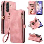 For Samsung Galaxy A54 Fantasy Multifunctional Zipper Wallet Leather Phone Case(Pink)