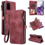 For Samsung Galaxy S20+ Fantasy Multifunctional Zipper Wallet Leather Phone Case(Red)