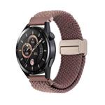 20mm Magnetic Buckle Nylon Braided Watch Band(Smoke Purple)