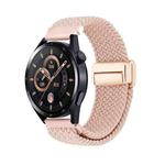 20mm Magnetic Buckle Nylon Braided Watch Band(Pink Sand)