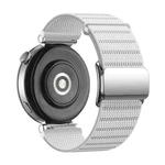 18mm Magnetic Buckle Reflective Nylon Watch Band(Reflective White)