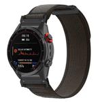 For Gamin 26mm Titanite Quick Release Loop Nylon Watch Band(Black Black+Black)