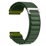 For Gamin 22mm Quick Release Nylon Watch Band(Army Green)