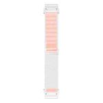 For Gamin 26mm Quick Release Nylon Watch Band(White Pink)