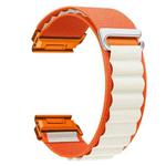 For Gamin 26mm Quick Release Nylon Watch Band(Orange Starlight)